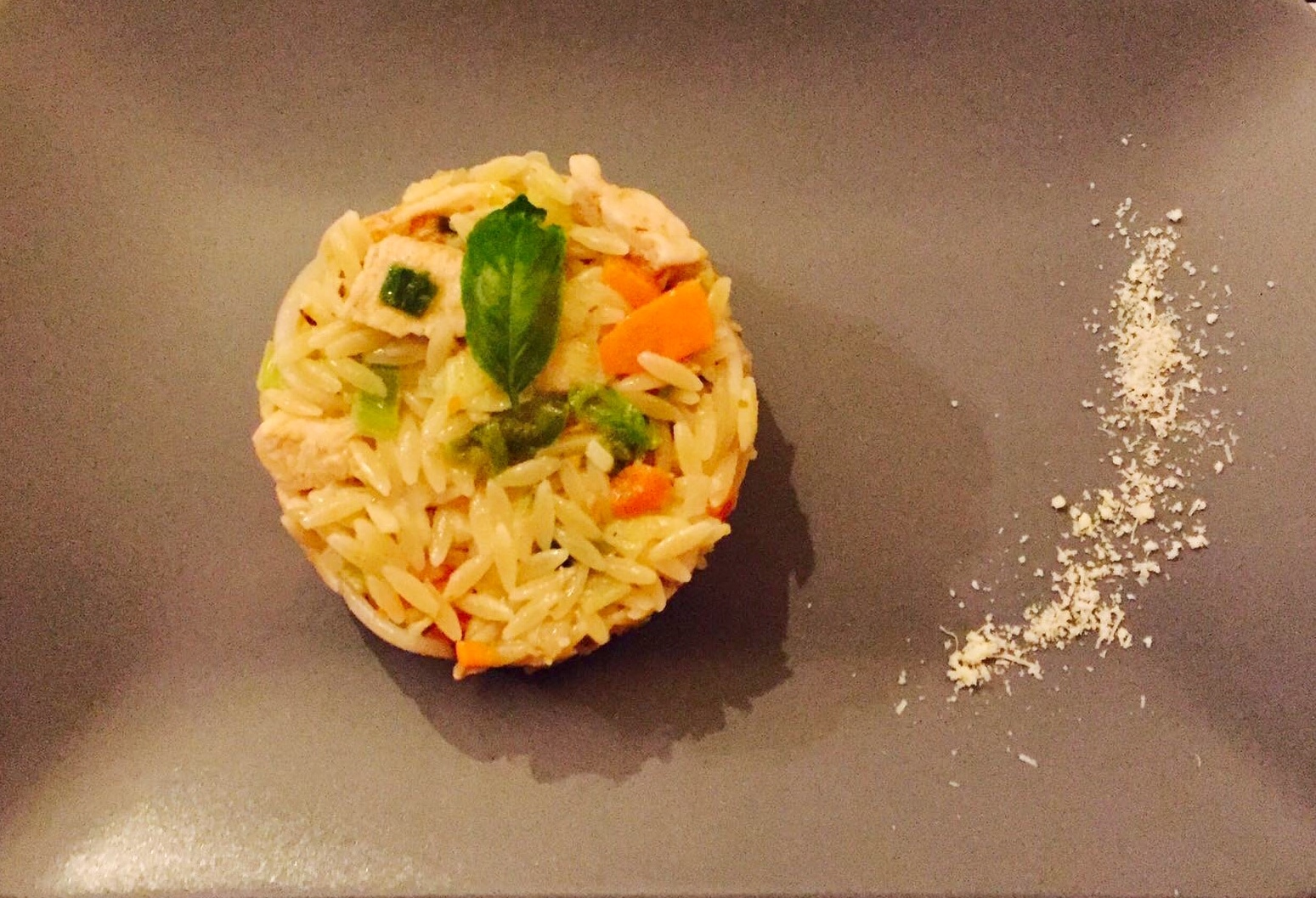 Orzo aux légumes et au poulet On mange comment ce soir