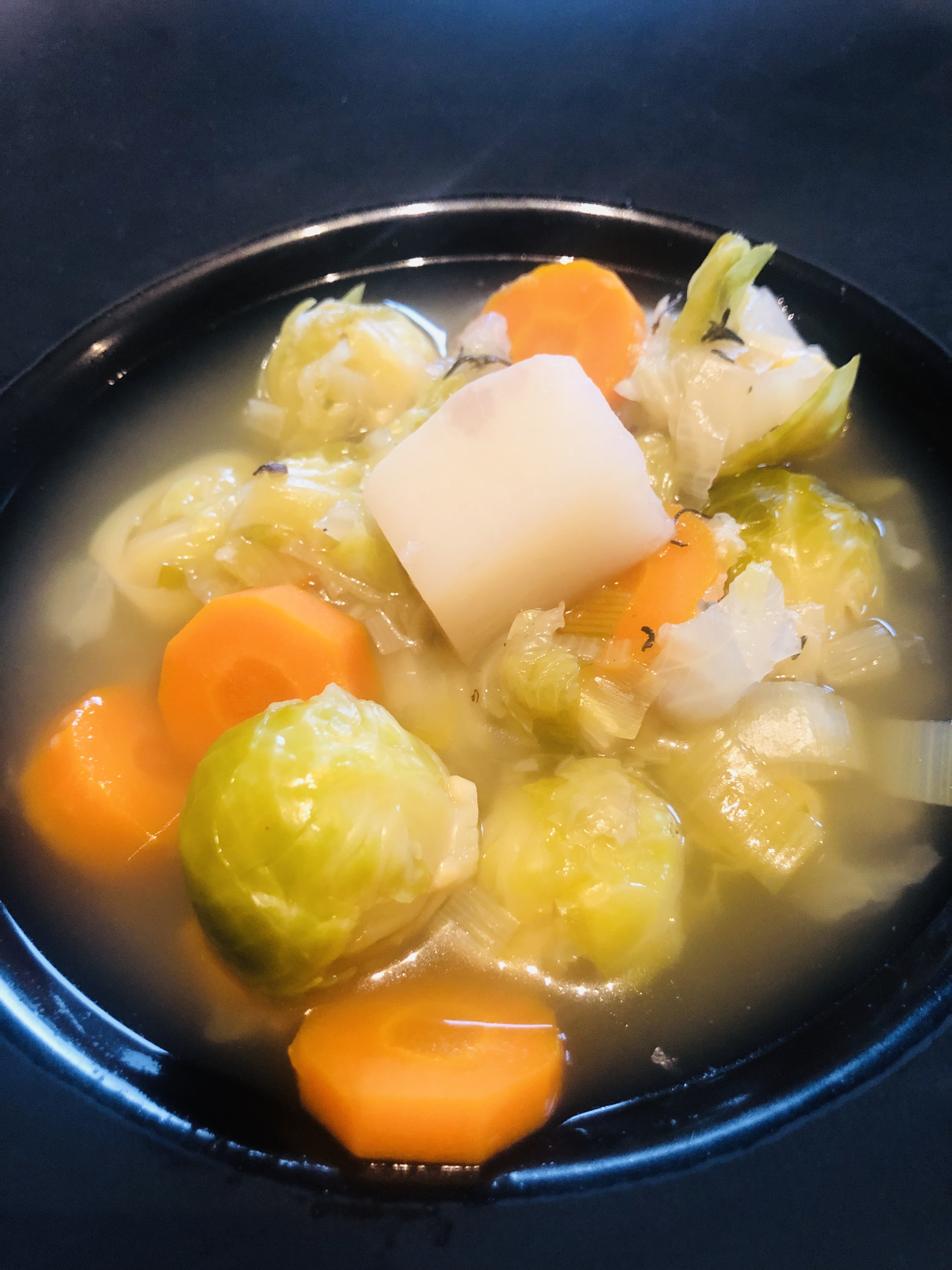 Bouillon de légumes On mange comment ce soir